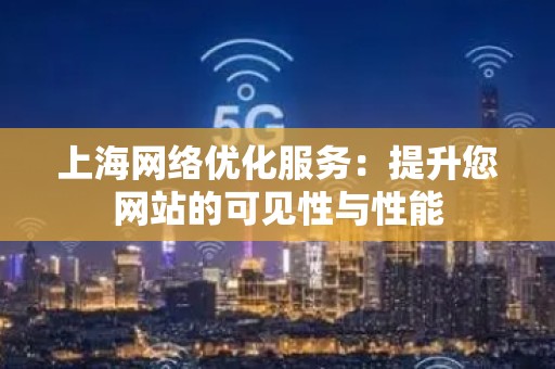 上海网络优化服务：提升您网站的可见性与性能