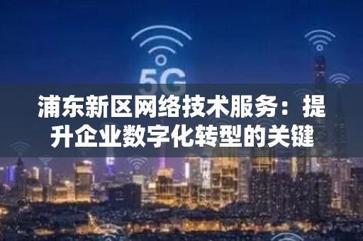 浦东新区网络技术服务：提升企业数字化转型的关键