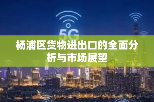 杨浦区货物进出口的全面分析与市场展望