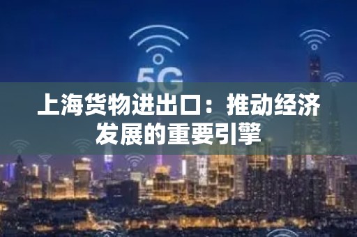 上海货物进出口：推动经济发展的重要引擎