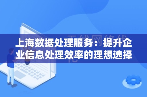 上海数据处理服务：提升企业信息处理效率的理想选择