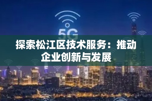 探索松江区技术服务：推动企业创新与发展