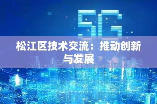 松江区技术交流：推动创新与发展
