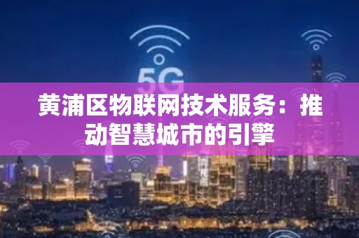 黄浦区物联网技术服务：推动智慧城市的引擎