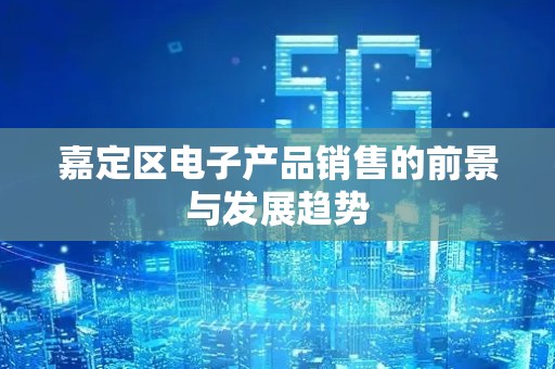 嘉定区电子产品销售的前景与发展趋势
