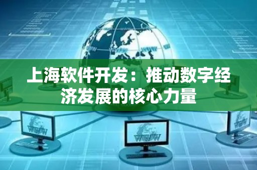 上海软件开发：推动数字经济发展的核心力量