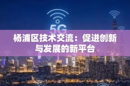 杨浦区技术交流：促进创新与发展的新平台