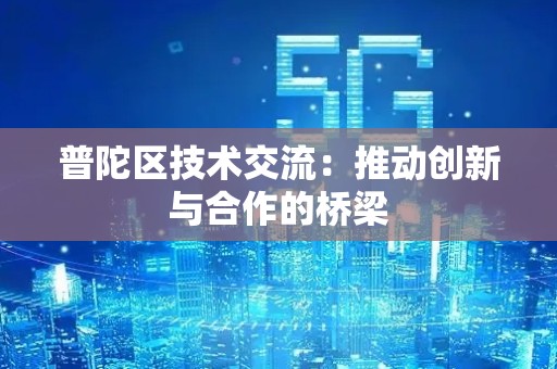 普陀区技术交流：推动创新与合作的桥梁