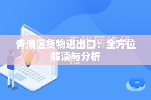 青浦区货物进出口：全方位解读与分析