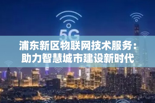 浦东新区物联网技术服务：助力智慧城市建设新时代