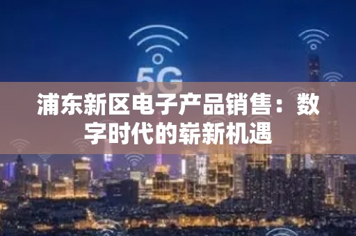 浦东新区电子产品销售：数字时代的崭新机遇
