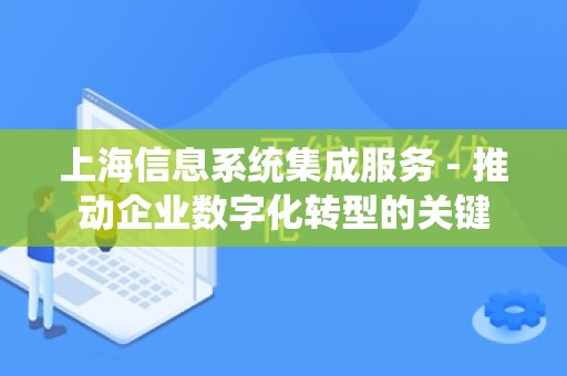 上海信息系统集成服务 - 推动企业数字化转型的关键