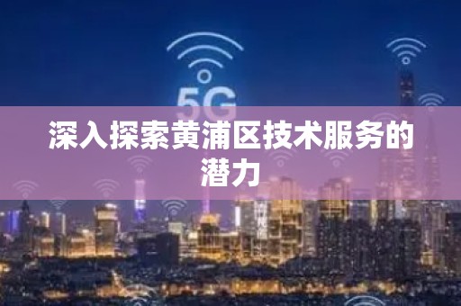 深入探索黄浦区技术服务的潜力