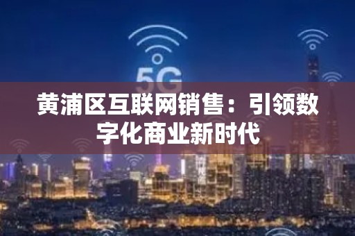 黄浦区互联网销售：引领数字化商业新时代
