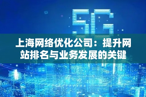 上海网络优化公司：提升网站排名与业务发展的关键