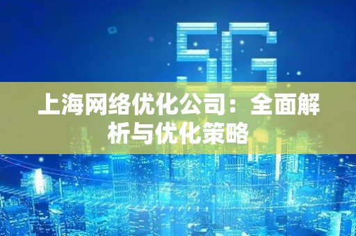 上海网络优化公司：全面解析与优化策略