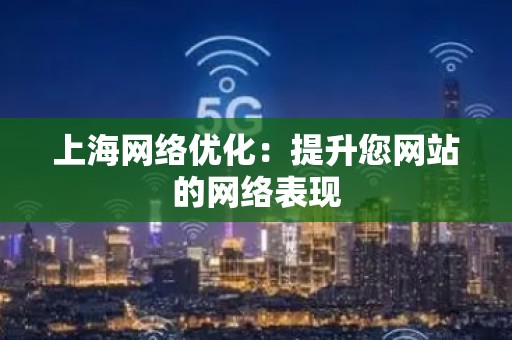 上海网络优化：提升您网站的网络表现