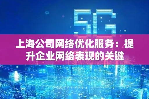上海公司网络优化服务：提升企业网络表现的关键