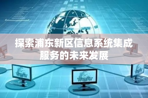 探索浦东新区信息系统集成服务的未来发展