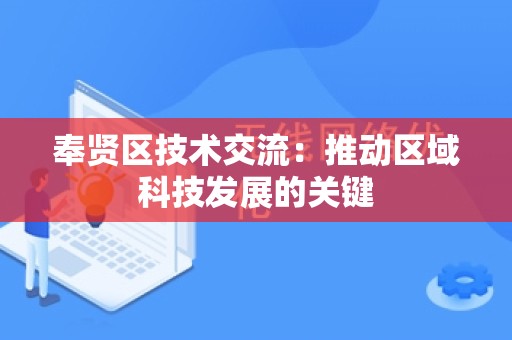 奉贤区技术交流：推动区域科技发展的关键